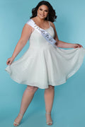 London Short Sequin Bridal Party Dress
