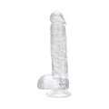 Loving Joy Crystal Dildo with Balls Clear from Nice 'n' Naughty