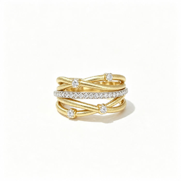 Lumi Cascade Ring on a clean white background