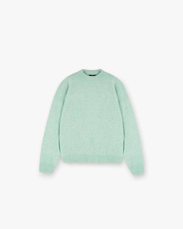 Marled Knit Jumper - Matcha