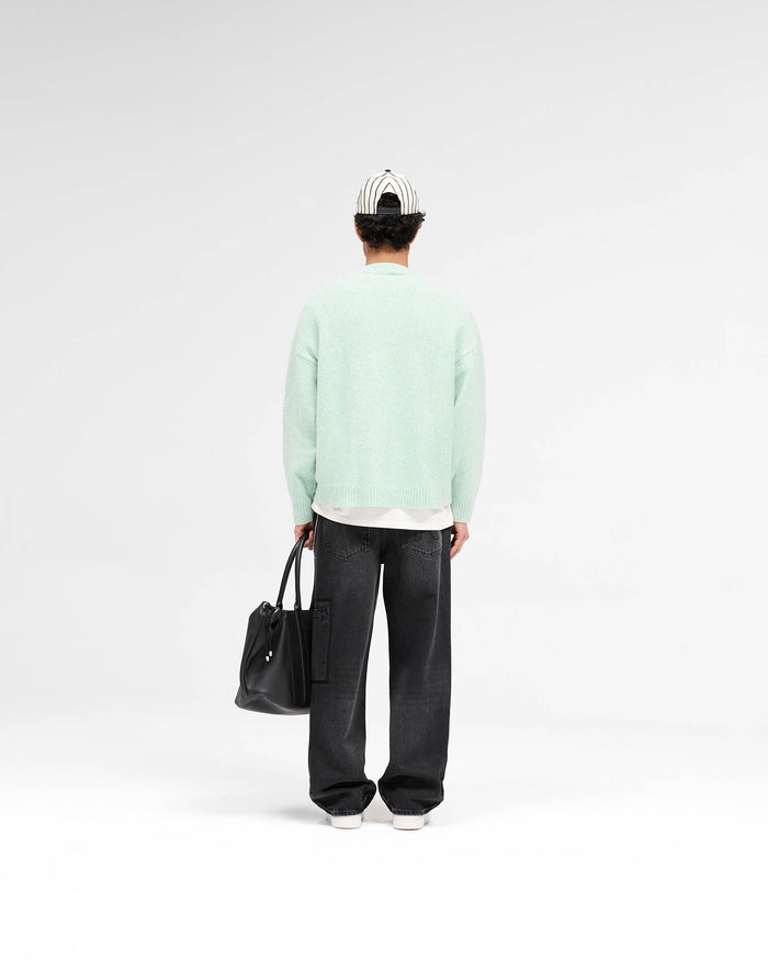 Marled Knit Jumper - Matcha