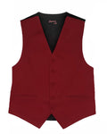 Men’s Apple Red Satin Vest - Upscale Men's Fashion