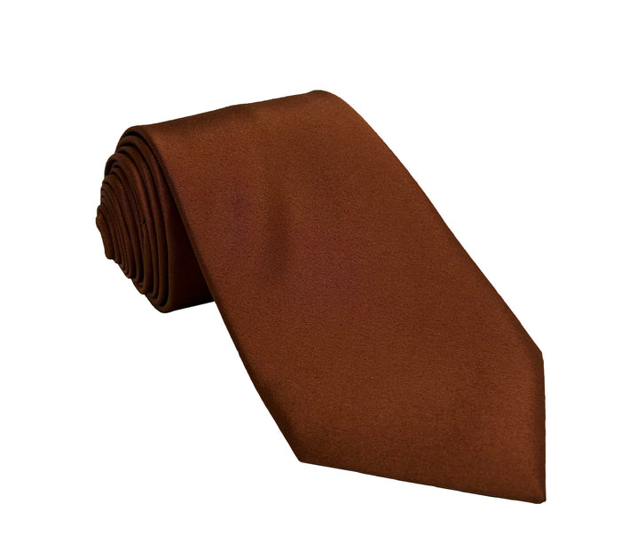 Men's Auburn Satin Self-Tie Necktie - Upscale Men's Fashion