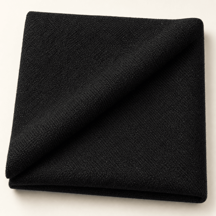 Men's Black 38" Knee-Length Wool-Blend Topcoat – Nordic Collection - Upscale Men's Fashion