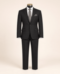 Men’s Black Regular Executive Fit 2-Piece Suit – Ravello Collection - Upscale Men's Fashion