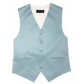 Men’s Blue Satin Vest - Upscale Men's Fashion