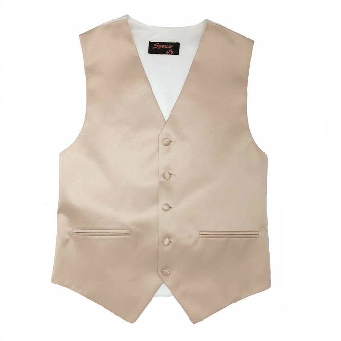Men’s Blush Satin Vest - Upscale Men's Fashion