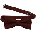 Men's Brick Solid Satin Pre-Tied Bow Tie - Upscale Men's Fashion