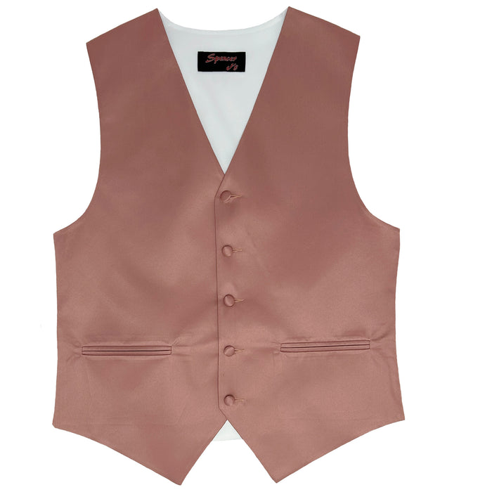 Men’s Bronzer Satin Vest - Upscale Men's Fashion