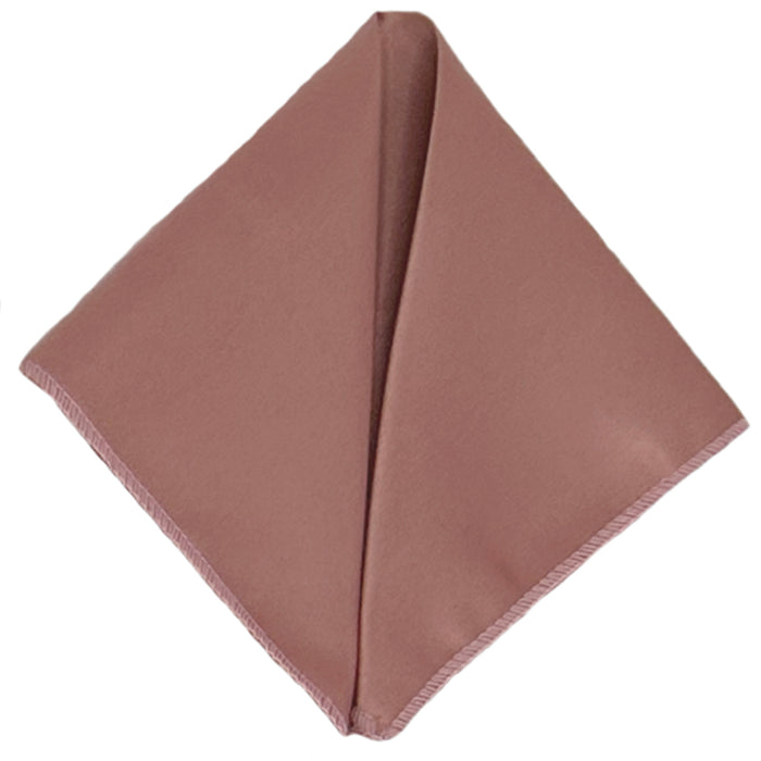 Men's Bronzer Solid Satin Pocket Square - Upscale Men's Fashion