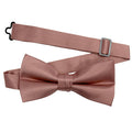 Men's Bronzer Solid Satin Pre-Tied Bow Tie - Upscale Men's Fashion