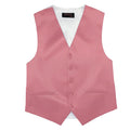 Men’s Bubble Gum Satin Vest - Upscale Men's Fashion