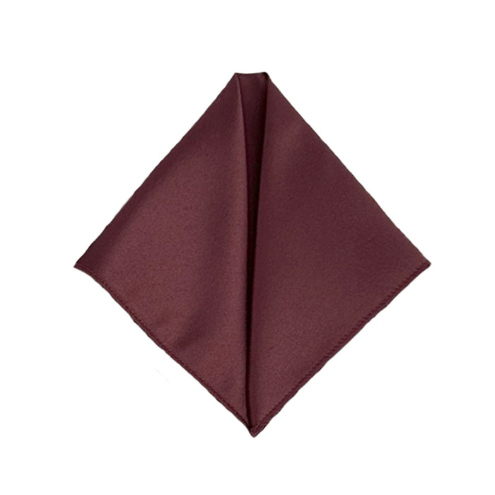 Men's Desert Rose Solid Satin Pocket Square - Upscale Men's Fashion