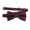 Men's Desert Rose Solid Satin Pre-Tied Bow Tie - Upscale Men's Fashion