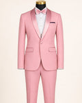 Men's Dusty Rose Slim Fit 2-Piece Shawl Lapel Tuxedo – Aurelio Collection - Upscale Men's Fashion