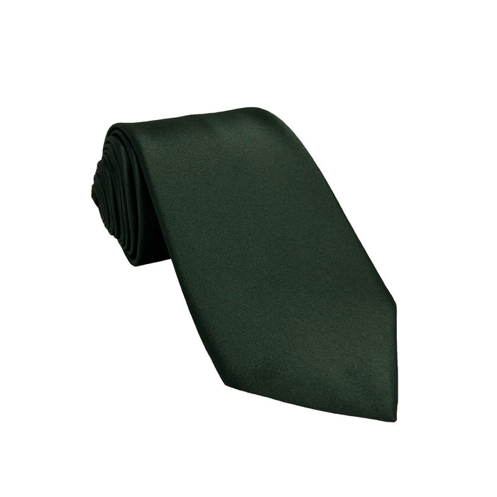 Men's Eucalyptus Satin Self-Tie Necktie - Upscale Men's Fashion