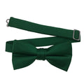 Men's Forest Solid Satin Pre-Tied Bow Tie - Upscale Men's Fashion