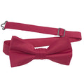 Men's Hot Pink Solid Satin Pre-Tied Bow Tie - Upscale Men's Fashion