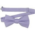 Men's Iris Solid Satin Pre-Tied Bow Tie - Upscale Men's Fashion
