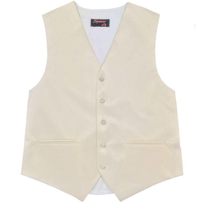 Men’s Ivory Satin Vest - Upscale Men's Fashion