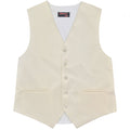 Men’s Ivory Satin Vest - Upscale Men's Fashion