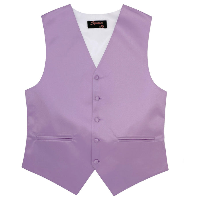 Men’s Lavender Satin Vest - Upscale Men's Fashion