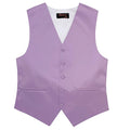 Men’s Lavender Satin Vest - Upscale Men's Fashion