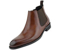 Men's Leather Chelsea Dress Boot color Tan - Upscale Men's Fashion