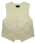 Men’s Lemon Chiffon Satin Vest - Upscale Men's Fashion