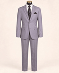 Men’s Light Gray Regular Executive Fit 2-Piece Suit – Ravello Collection - Upscale Men's Fashion