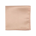 Men's Light Peach Solid Satin Pocket Square - Upscale Men's Fashion