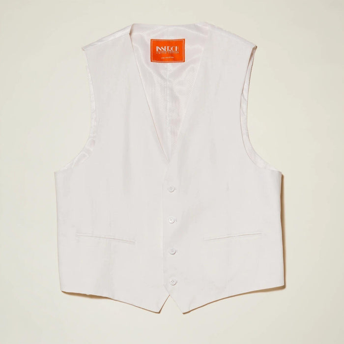 Men's Linen 3 PC Suit color White by inSerch - Upscale Men's Fashion