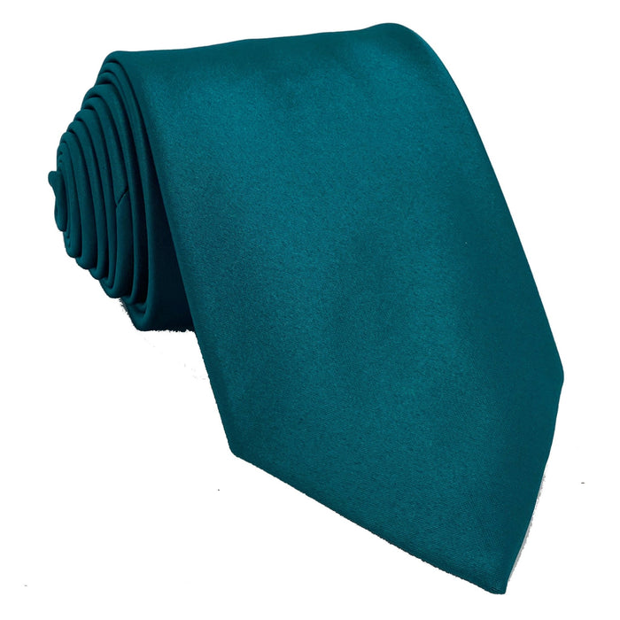Men's Peacock Satin Self-Tie Necktie - Upscale Men's Fashion