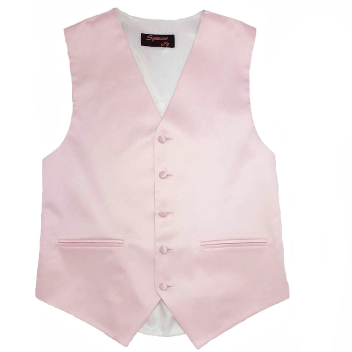 Men’s Pink Satin Vest - Upscale Men's Fashion