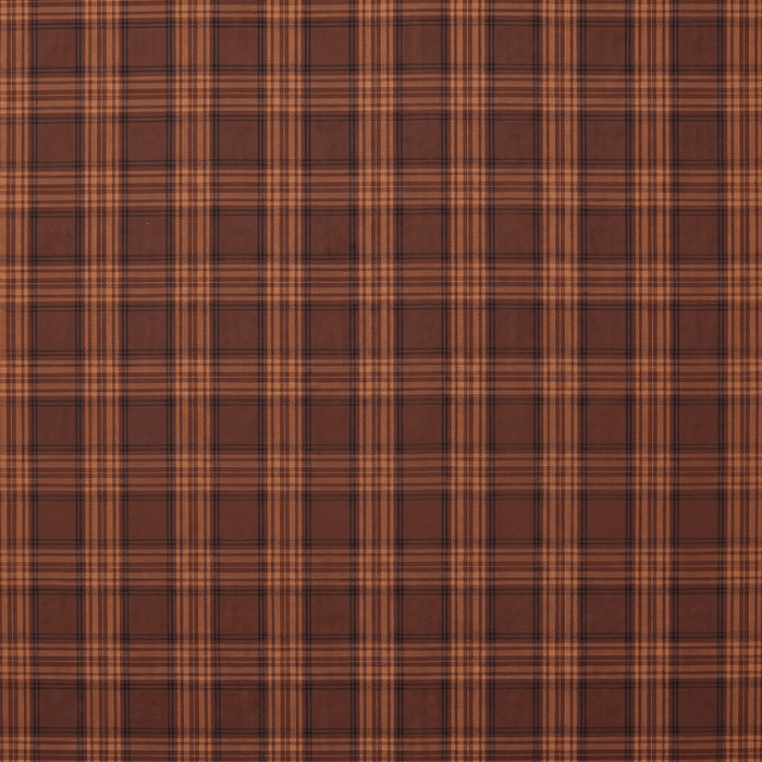Men's Plaid Contrast Collar Dress Shirt Set – Rust - Upscale Men's Fashion