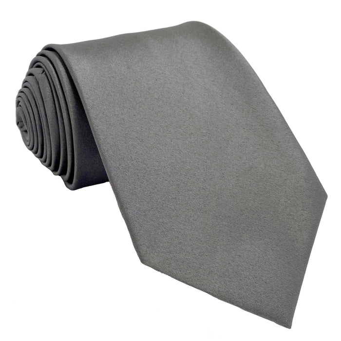 Men's Platinum Satin Self-Tie Necktie - Upscale Men's Fashion