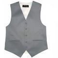 Men’s Platinum Satin Vest - Upscale Men's Fashion
