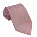 Men's Rose Gold Satin Self-Tie Necktie - Upscale Men's Fashion