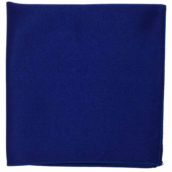 Men's Royal Solid Satin Pocket Square - Upscale Men's Fashion