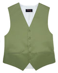Men’s Sage Satin Vest - Upscale Men's Fashion