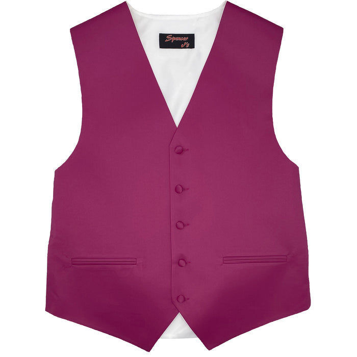 Men’s Sangria Satin Vest - Upscale Men's Fashion
