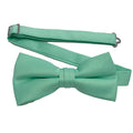 Men's Sherbet Solid Satin Pre-Tied Bow Tie - Upscale Men's Fashion