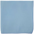 Men's Sky Blue Solid Satin Pocket Square - Upscale Men's Fashion