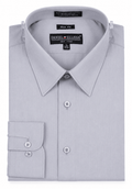 Men's Slim Fit Dress Shirt Color Gray - Upscale Men's Fashion