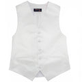 Men’s White Satin Vest - Upscale Men's Fashion