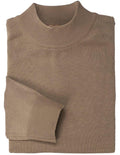 Mock Neck Sweater Color Coffee - Upscale Men's Fashion