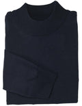 Mock Neck Sweater Color Navy - Upscale Men's Fashion