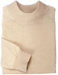 Mock Neck Sweater Color Stone - Upscale Men's Fashion