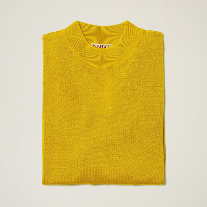 Mock Neck Sweater color Super Limon - Upscale Men's Fashion