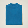 Mock Neck Sweater color True Blue - Upscale Men's Fashion